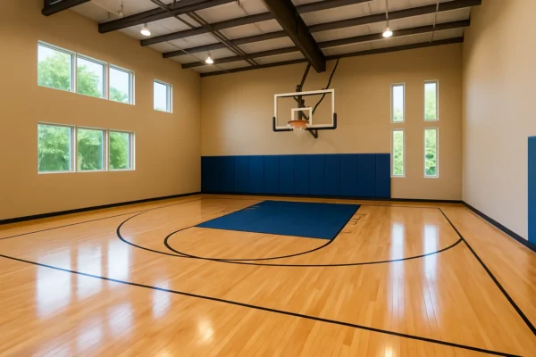 Project by Pools & Courts, a basketball court builder in Saudi Arabia