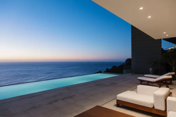 Vanishing edge pool by Pools & Courts pool builder in Saudi Arabia
